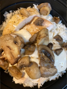 Chicken and Mushrooms Rice Bowl in Frontline Fuel Meals 2021